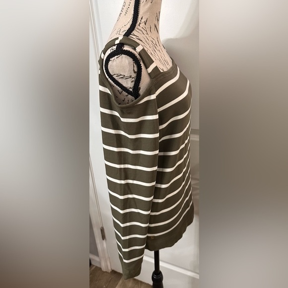 ☘️Lauren Ralph Lauren Women's Cold Shoulder Striped Tunic – Size L☘️ - Picture 5 of 13